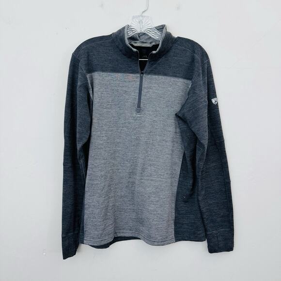 Kuhl Gray Two Toned 1/4 Zip Pullover Jacket Men’s Size M - Picture 1 of 6